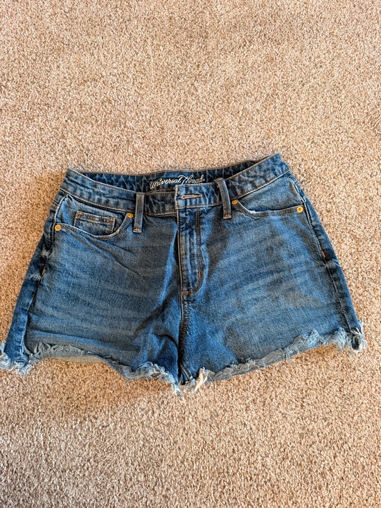 Universal Thread Pants - Universal Thread Medium Blue Distressed Denim Cutoff Shorts